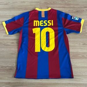 Nike FC Barcelona 2010-2011 Messi number 10 home jersey